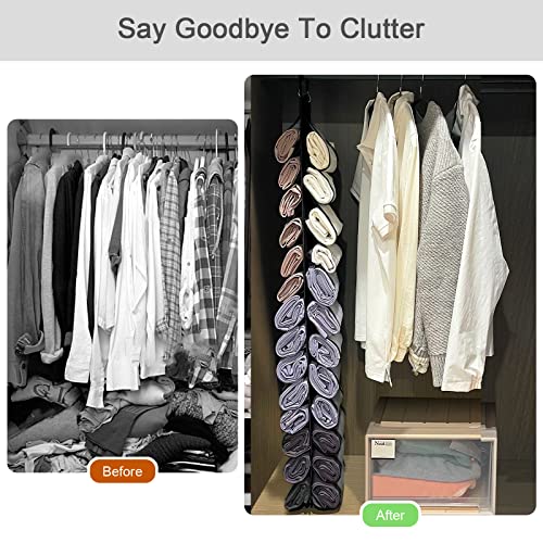 DHSFKBE Legging Organizer, Foldable Hanging Closet | Home Organization - Image 5