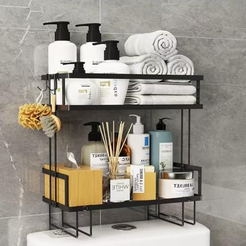 PowerKing Over The Toilet Storage Shelf, 2-Tier Bathroom - Image 2
