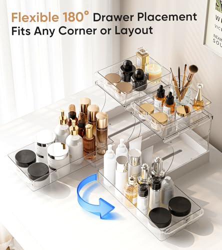 YICHE 2 Tier Multi-Purpose Office Sliding Organizer Shelf - Image 3