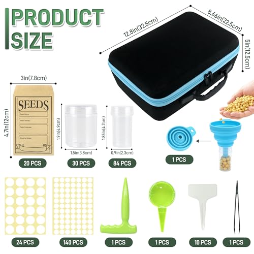 Seed Storage Organizer, 114 Slots Seed Storage Box with 20 - Image 4