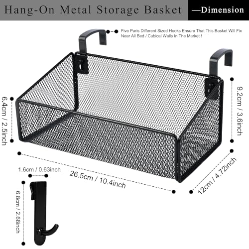 JDYOOMI Bedside Caddy Shelf Hanging Storage Basket | Home Organization - Image 4