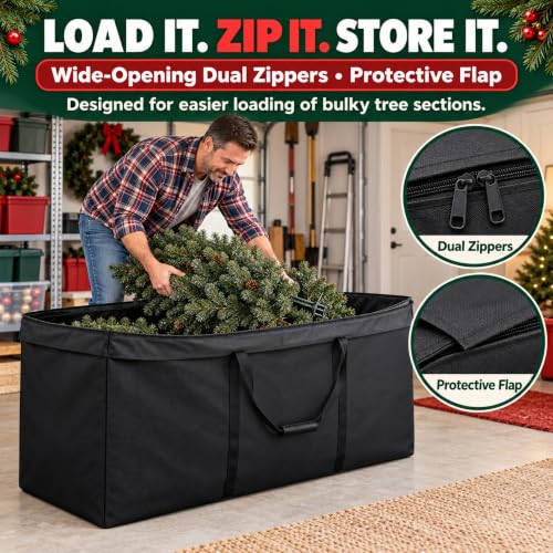 Outdoor Cushion Storage Bag, 65 x 20 x 28 Inch Patio - Image 6