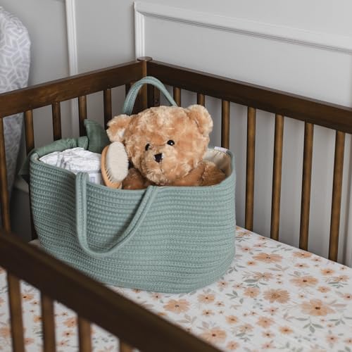 Natemia Diaper Caddy Organizer - Portable Rope Handles & 3 - Image 3