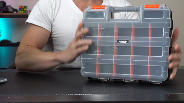 Anyyion Small Parts Organizer, 34-Compartments Double Side parts - Image 8