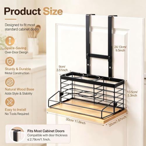 Metal Hair Tool Organizer Hair Dryer Holder for Bathroom - Image 3