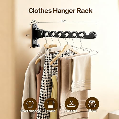 Wall Mounted Clothes Drying Rack, Laundry Clothes Hanger - Image 3