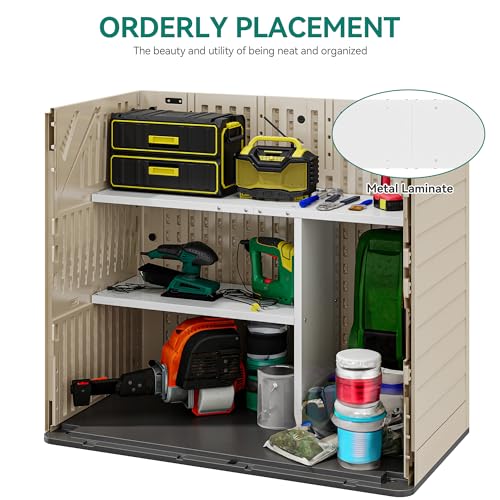 YITAHOME 30cuft Horizontal Storage Shed Shelf | Home Organization - Image 5
