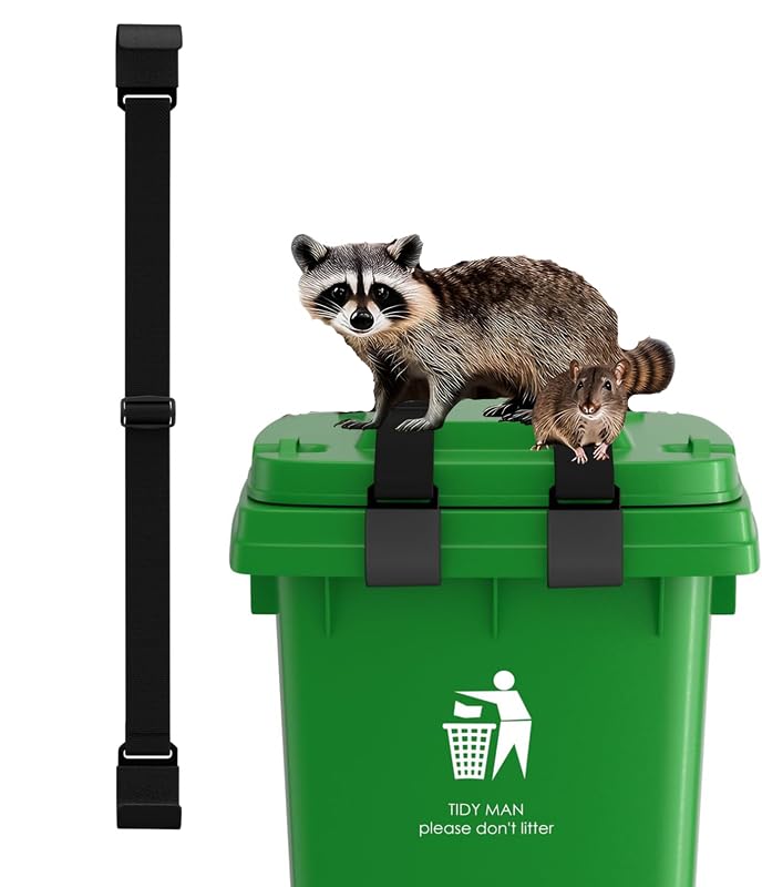 Bear Proof Trash Can Lock with Double Metal Claw fit for 28-96 - Image 1