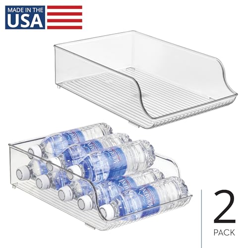 iDesign Plastic Water Bottle Organizer, Clear, 2-Pack - Image 3