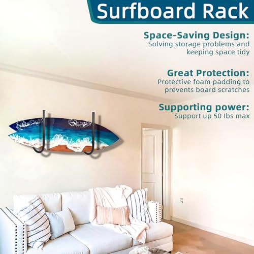 SUP Paddle Board and Kayak Storage Rack,Surfboard Wall - Image 5