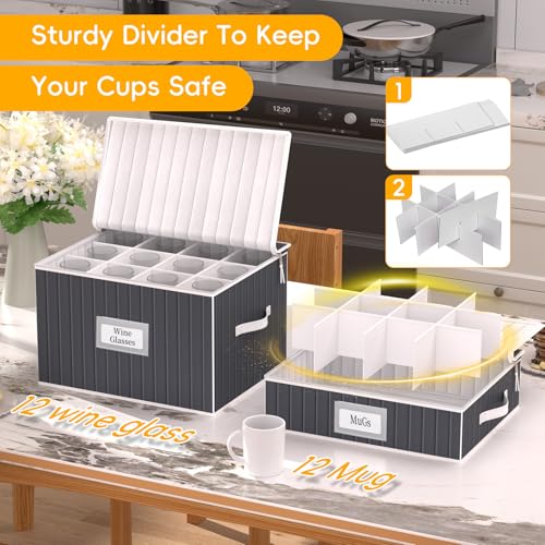 Wine Glass Storage Box, Glassware Storage Containers - Image 4