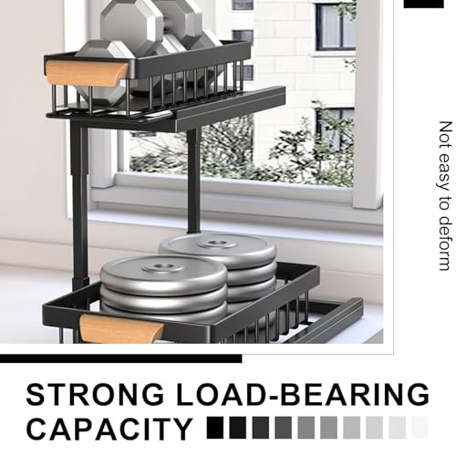 2-Tier Sliding Under Sink Organizer, L-shape Pull Ou | All Products - Image 5