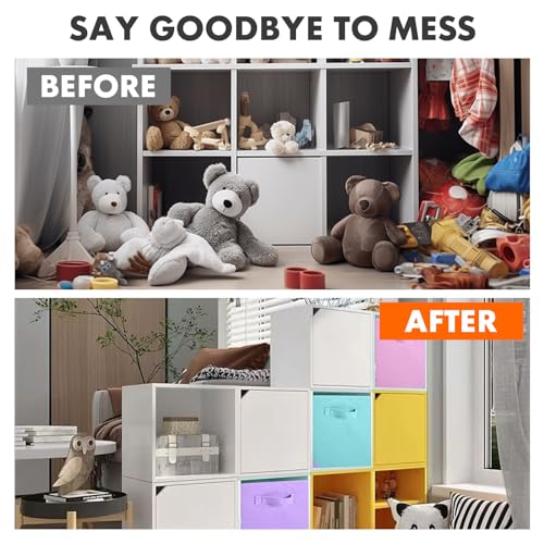 ShellKingdom Storage Bins, Foldable Fabric Storage Cubes - Image 6