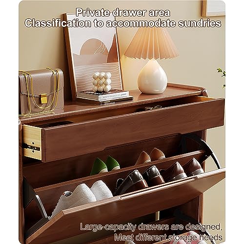 Entryway Hallway Storage Shoe Cabinet，Modern Shoe Cabinet Wooden - Image 6
