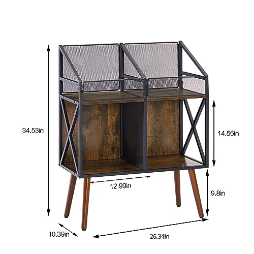 EYOCAL Vinyl Record Storage Holder Rack,250 LP Wooden - Image 4
