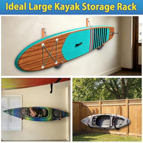 Large Kayak Storage Rack, 26 Inch Wall Mount Canoe Hanger - Image 6