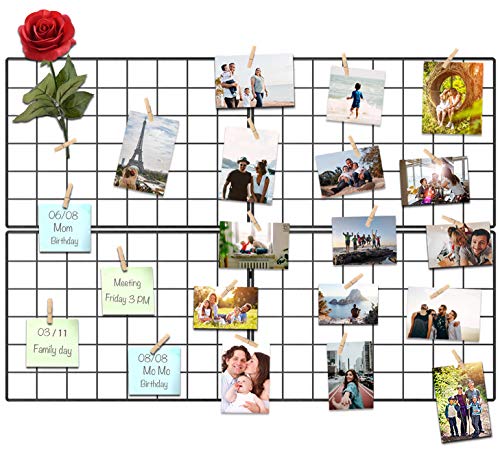 Wire Wall Grid Panel for Photo Display, DIY Iron Picture Frames - Image 2