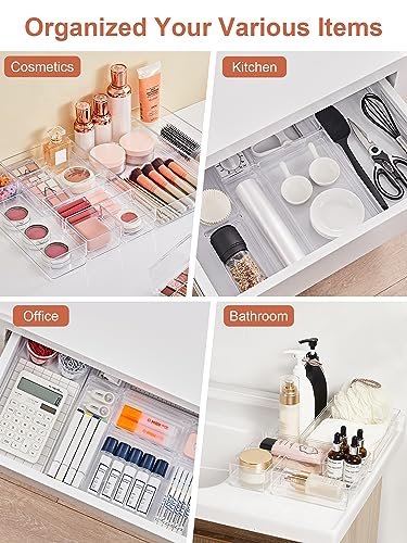 SMARTAKE 20-Piece Drawer Organizer with Non-Slip Sil | All Products - Image 7