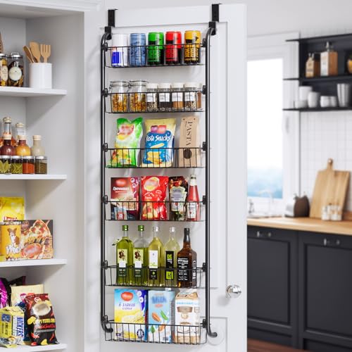 Delamu Over the Door Pantry Organizer, 6-Tier Metal | All Products - Image 2
