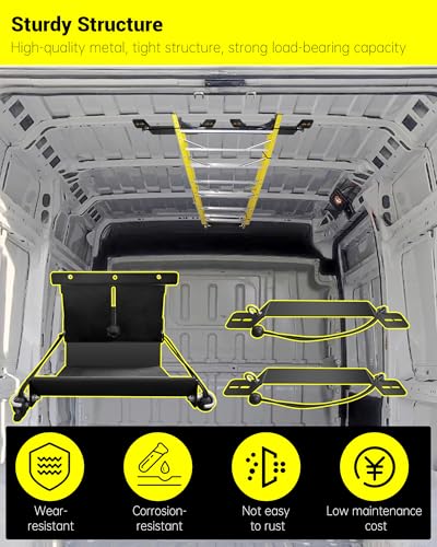 Universal Van Interior Ladder Storage Holder | Garage Storage - Image 5