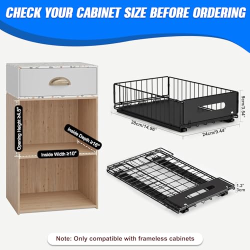 Pull Out Cabinet Organizer, No Drill Slide Out Pantry - Image 4