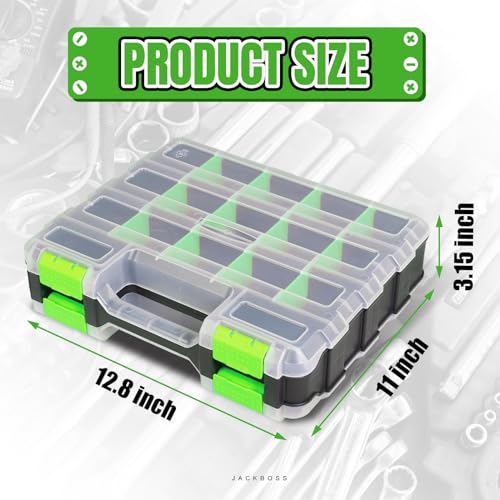 Jack Boss Tool Box with Transparent Lid, Double Side - Image 3