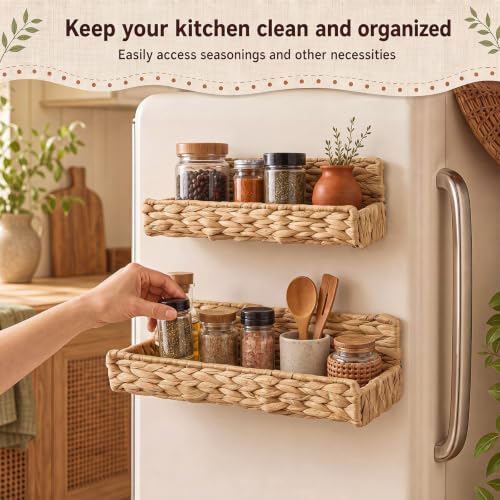4 Pcs Magnetic Spice Rack for Refrigerator, Magnetic Shelf - Image 5