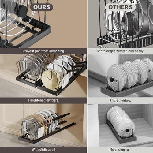 Magheo 2 Pack Pots and Pans Organizer Under Cabinet, | All Products - Image 5
