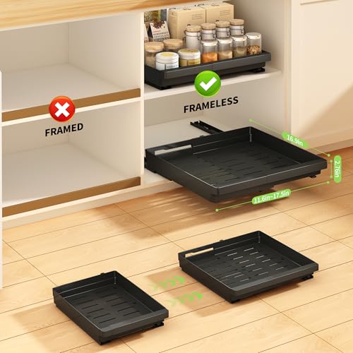 DOMNIU Pull Out Cabinet Organizers Expandable,Black, | All Products - Image 4