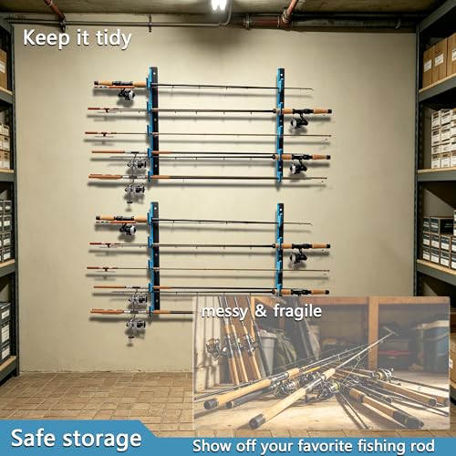 Fishing Rod Holders & Pole Holders for Garage, Wall - Image 5
