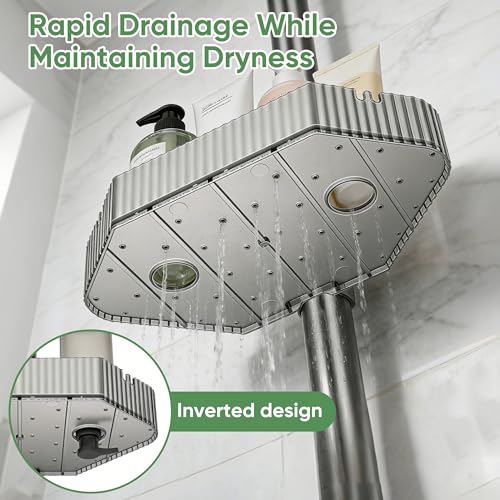 4 Tier Corner Shower Caddy with Modular Poles ABS Ba | All Products - Image 6