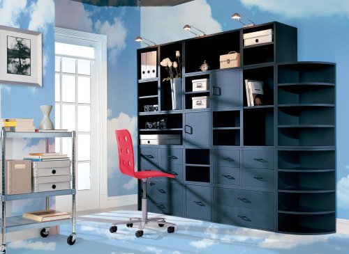 Foremost 329206 Modular Large Shelf Cube Storage System, Black - Image 3