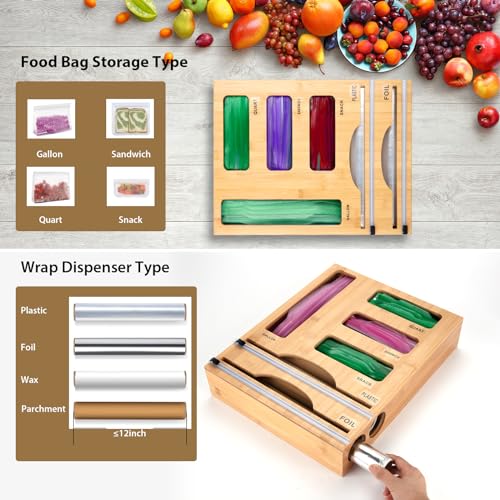 Storage Bag Organizer with Foil and Plastic Wrap Org | All Products - Image 7