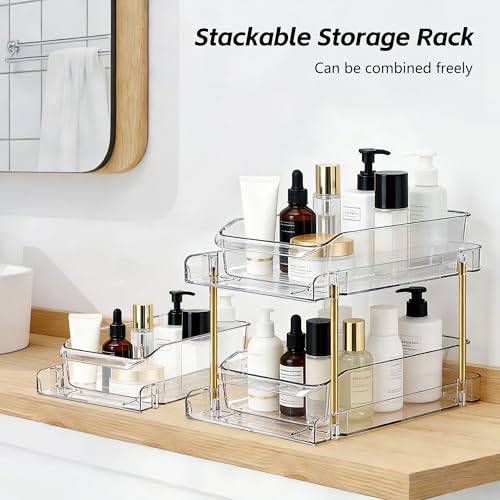 LAREKUN2pack 2-Tier Organizer & Storage Unit Stackable Bathroom - Image 5