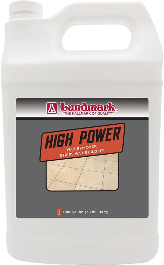 Lundmark High Power Wax Remover, Commercial Strength Floor Wax Stripper, 1-Gallon, 3204G01-2