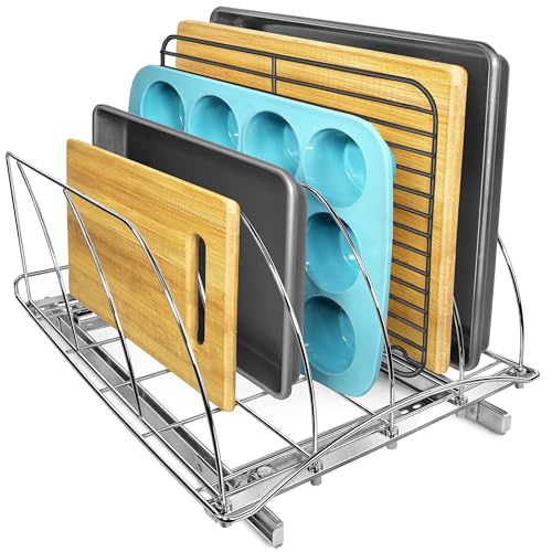LYNK PROFESSIONAL® Pull Out Cookie Sheet Organizer for Cabinet – - Image 2