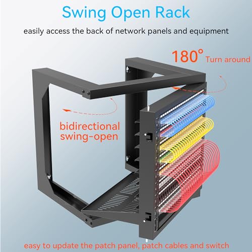 Server Rack Wall Mount 9U with Swing Open, Wall Moun | All Products - Image 3