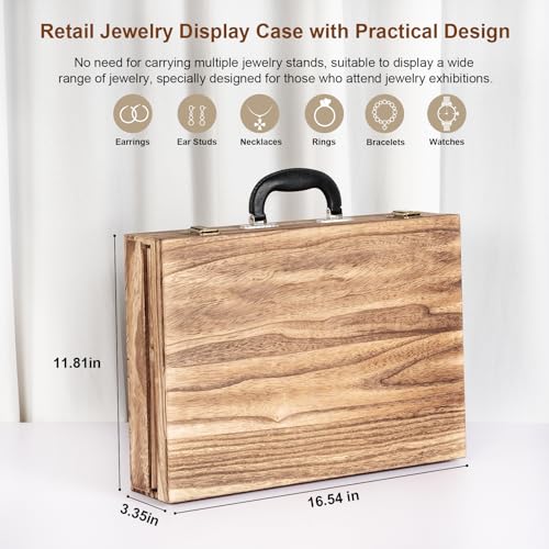 Earring Display for Selling, Portable Wood Jewelry D | All Products - Image 7