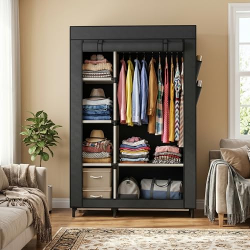 Calmootey Portable Closet Organizer, Space-Saving Storage - Image 6