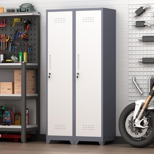 GREATMEET Broom Storage Cabinet, Slim Metal Utility Cabinet - Image 3