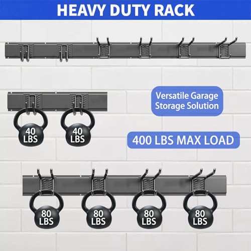 Garage Tool Organizer Wall Mount, 48 Inch Heavy Duty - Image 6