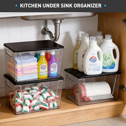 Heyuzb Pantry Organizers Storage, 2 Pack Large Clear | All Products - Image 3