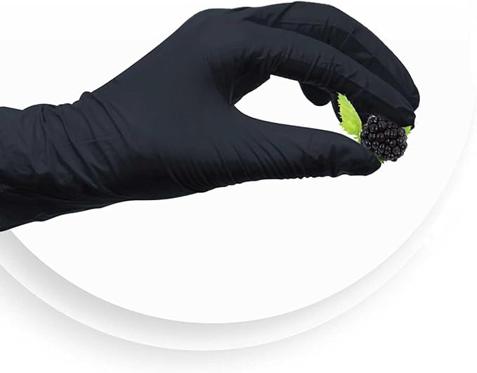 Nitrile Exam Gloves, Low Derma, Chemo Drug Tested, Latex free, Powder free, Berry Black, 3.5 Mil, S/M/L/XL