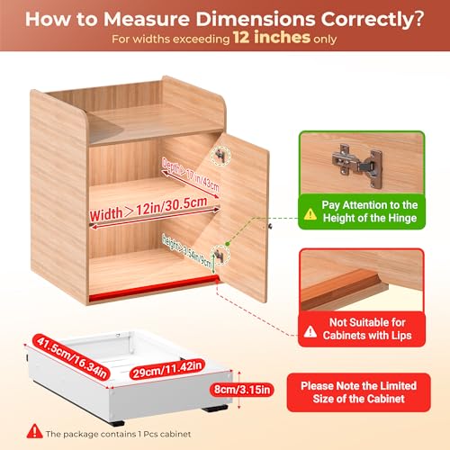1 Pcs Pull Out Cabinet Organizers, Width (12"-19") - Image 3