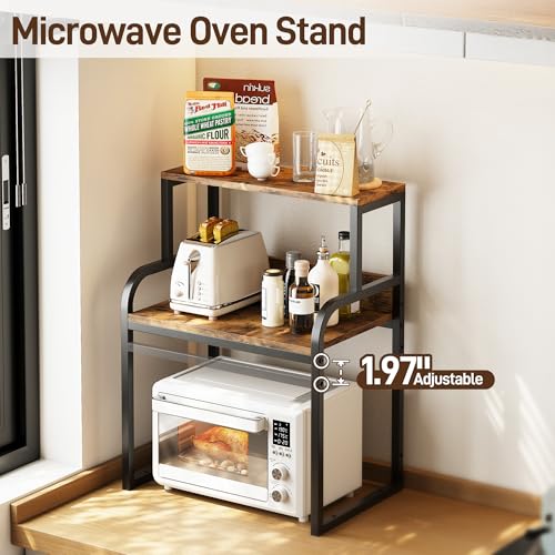 Mini Fridge Stand, 21"Wx23"Dx68"H Microwave Shelf - Image 5