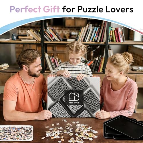 Anti-Slip Jigsaw Puzzle Sorting Trays – 6 Mixed (Black & - Image 8