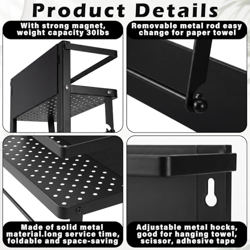 Vercraft Mini Fridge Shelf Organizer for Dorm Paper Towel - Image 5