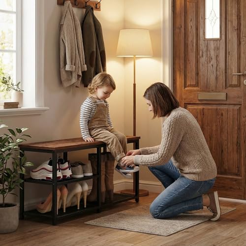 CHEMPFR Shoe Bench with Storage, Shoe Rack Organizer - Image 3