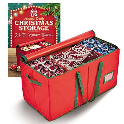 Holiday Cheer Premium Christmas Ornament Storage, 128 Ornaments - Image 2
