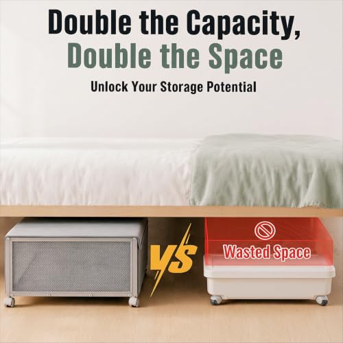 2Pack Under Bed Storage Containers,10 inch Height,31 inch Long - Image 5